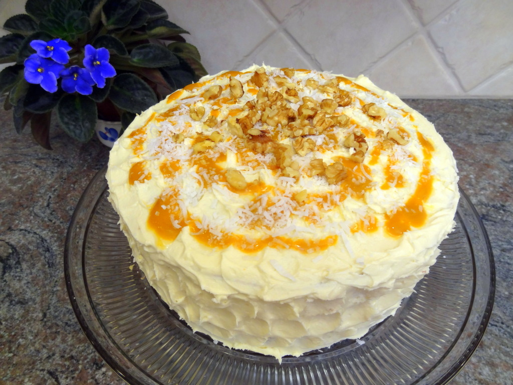 carrot mango pineapple cake