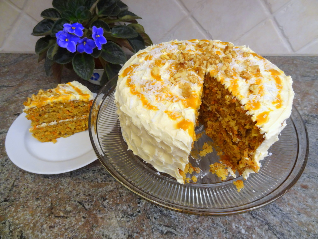 carrot mango pineapple cake