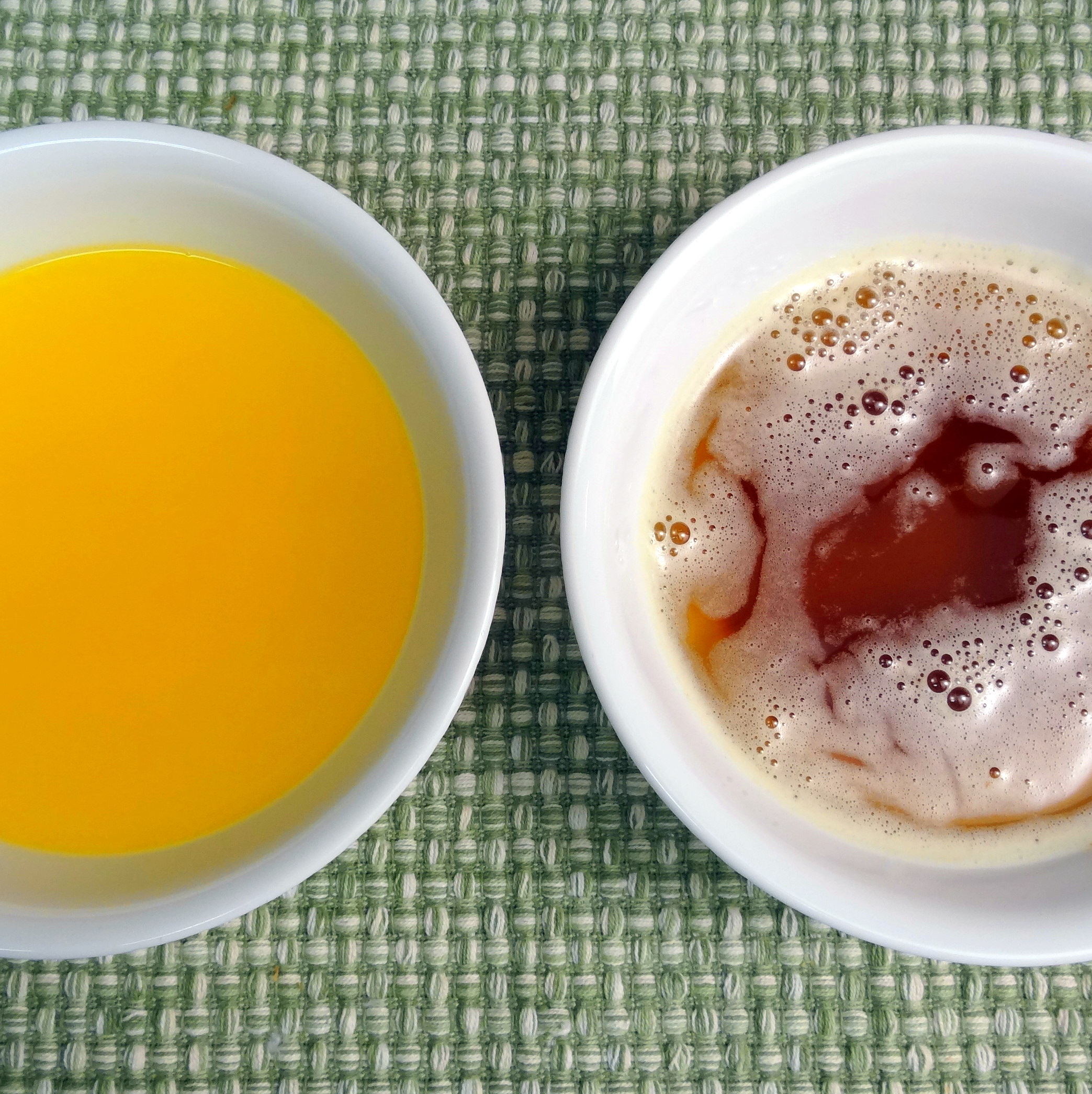 browned butter vs. attempt at browned margarine