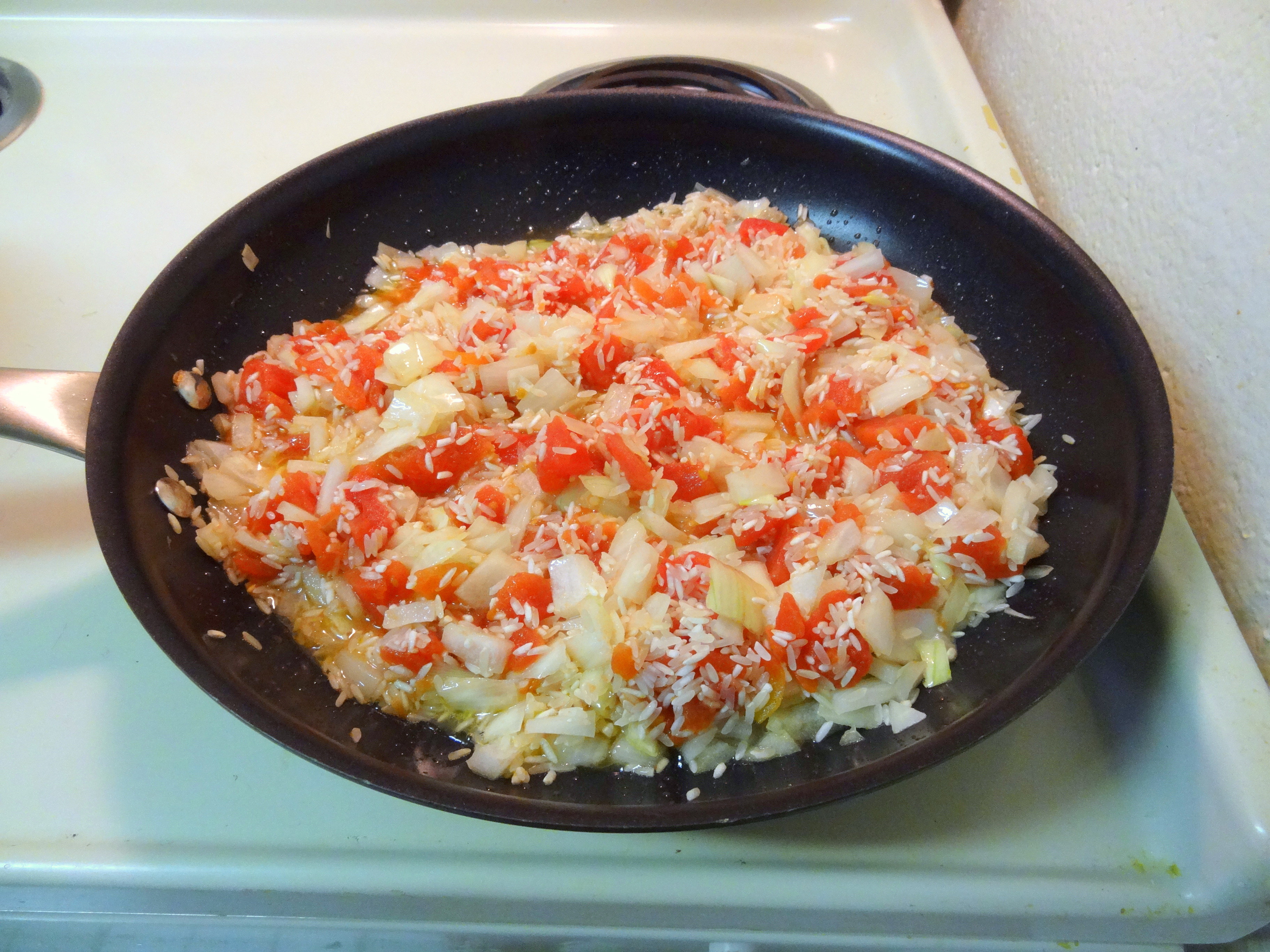 rice filling for halloumi stuffed peppers