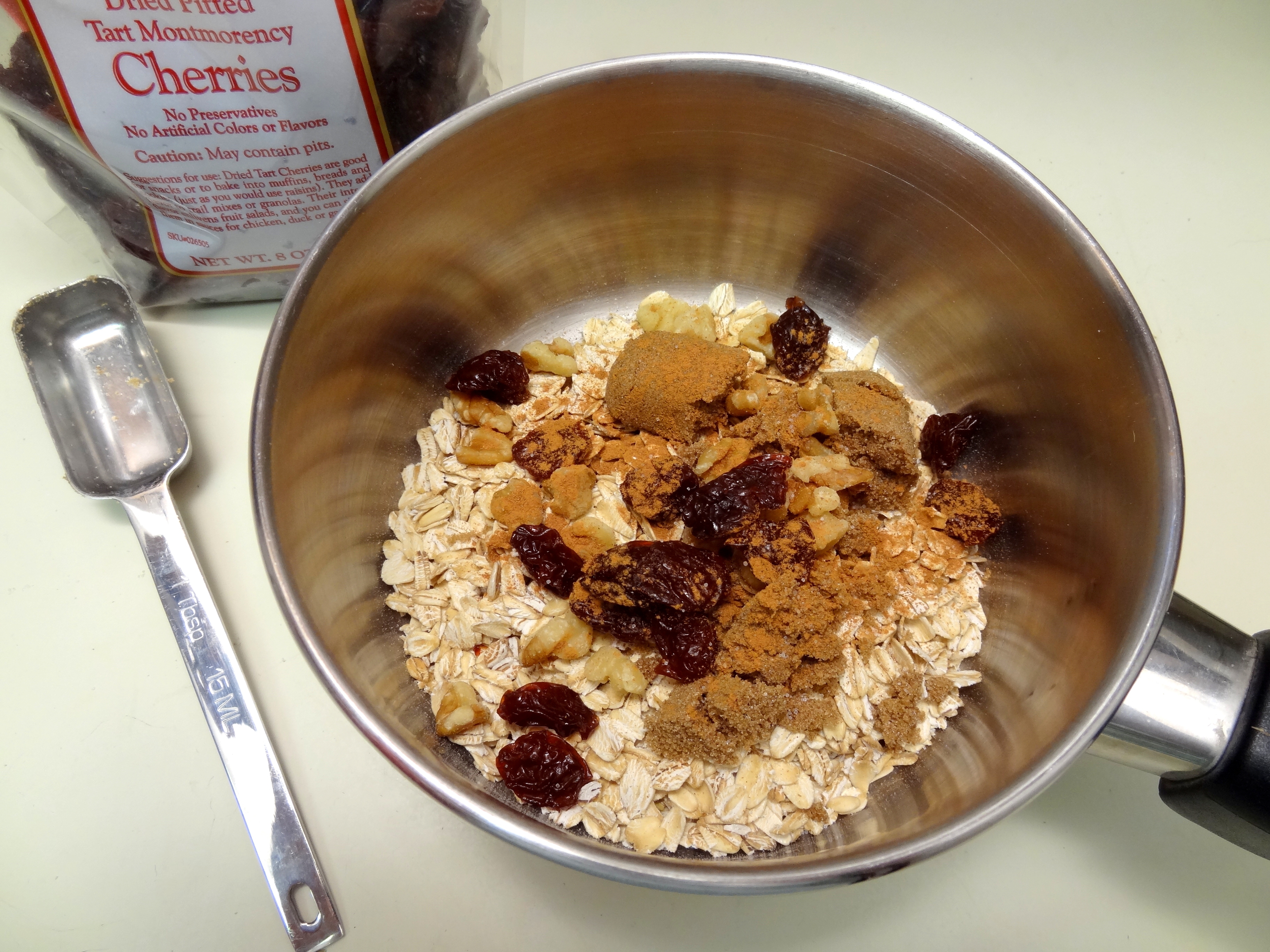 cherry walnut oatmeal