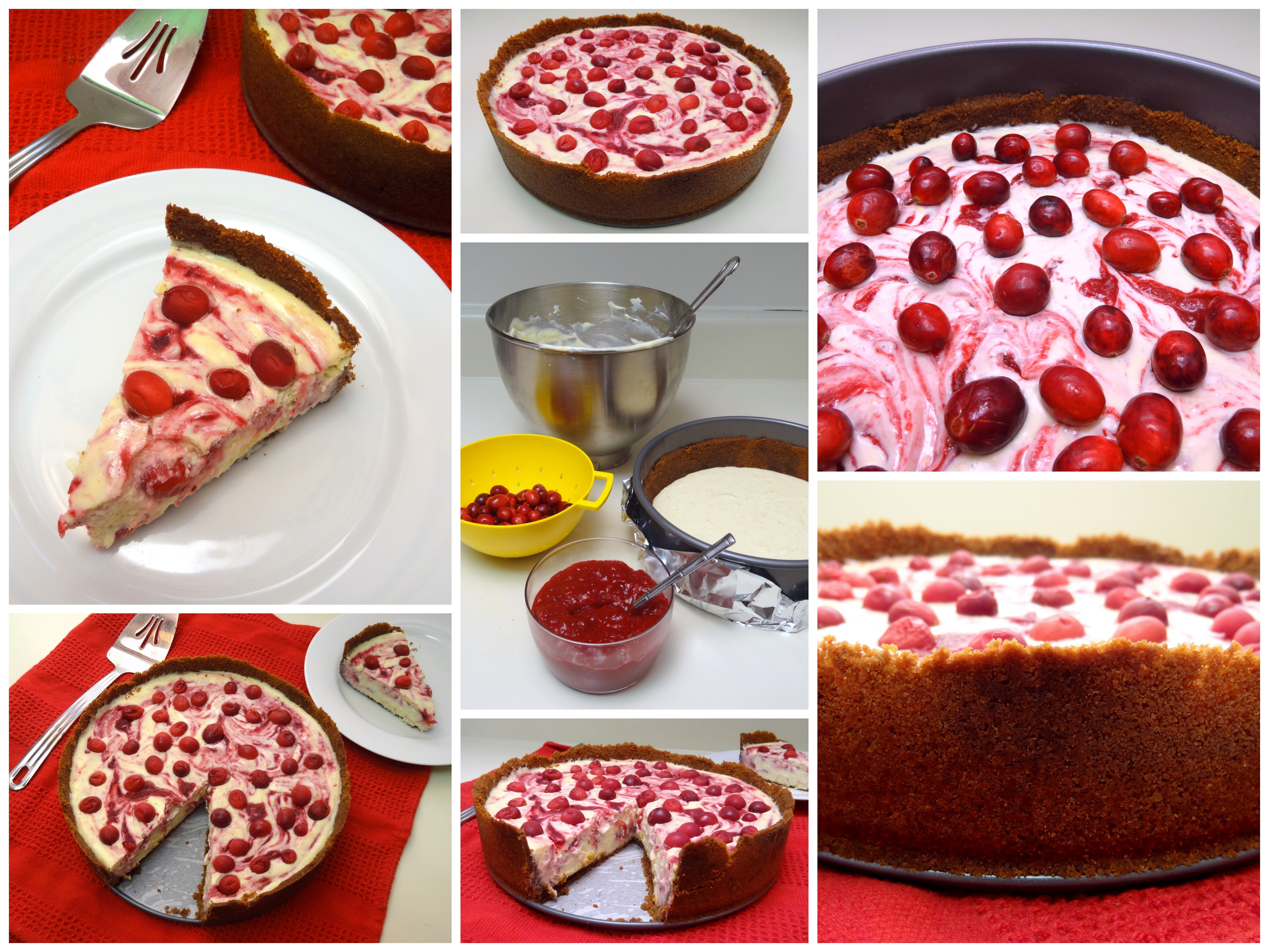 cranberry orange white chocolate cheesecake