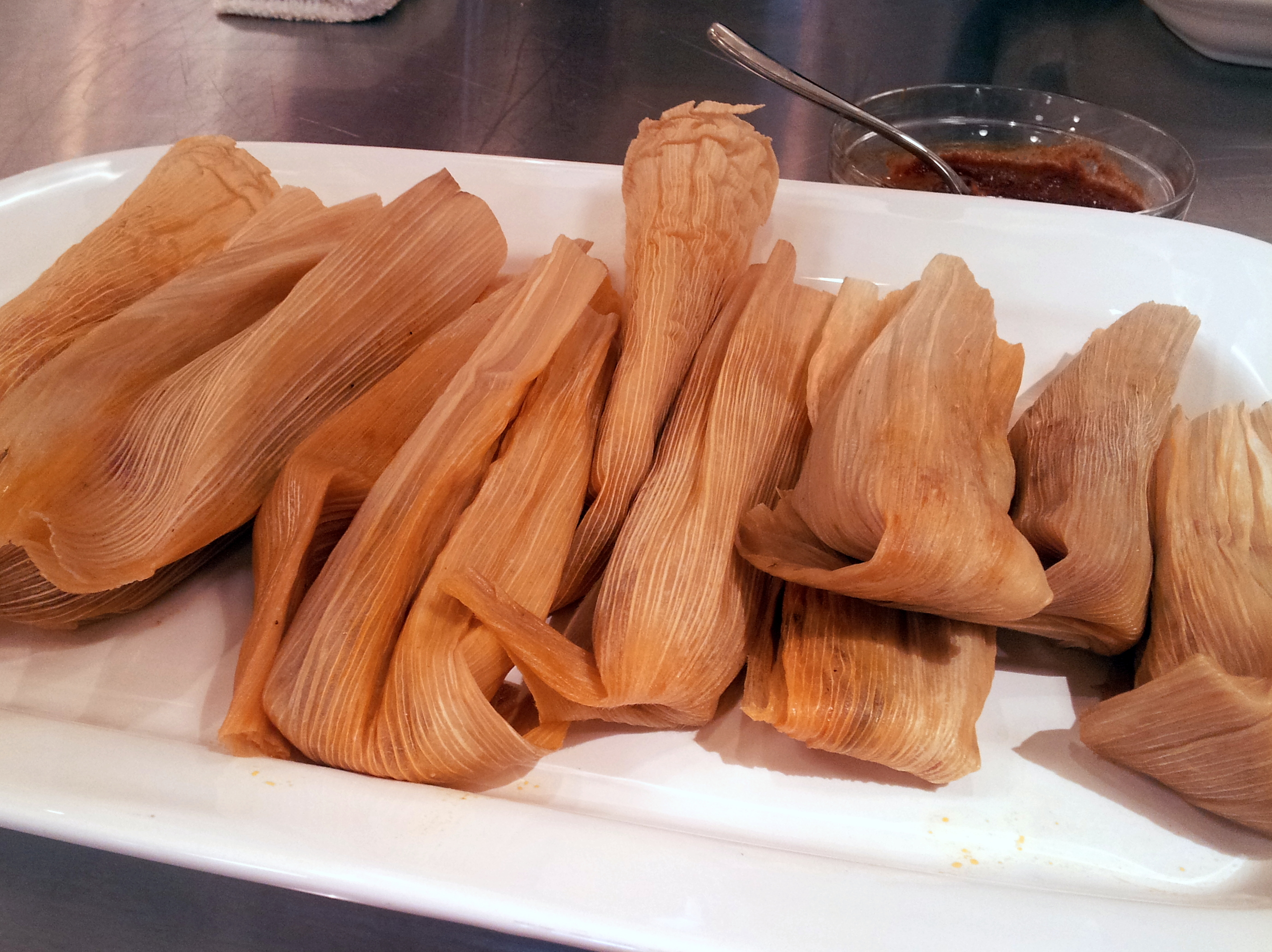 tamales in corn husks