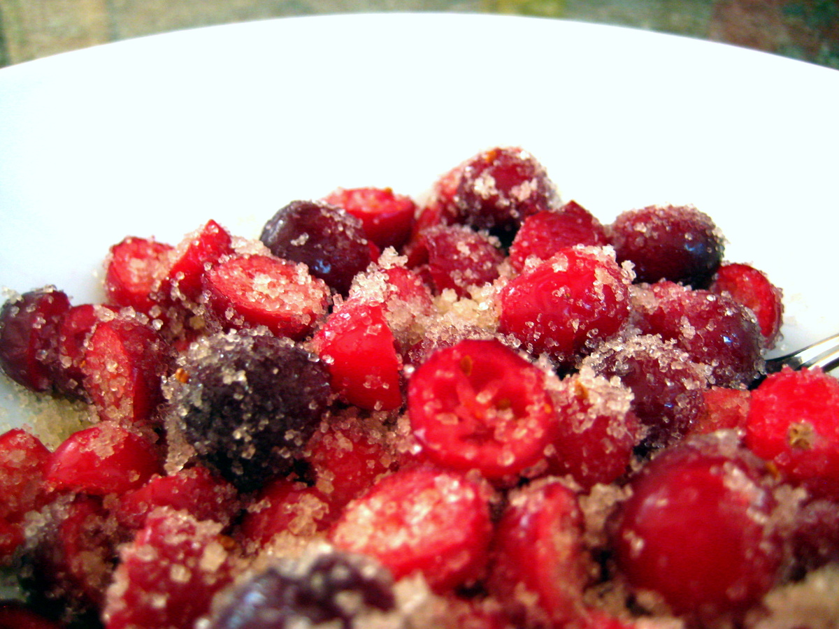 sugared cranberries