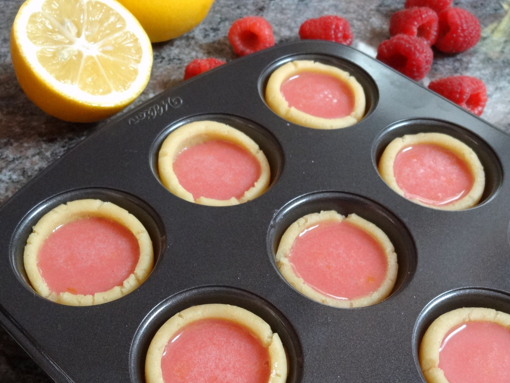 lemon raspberry tartlets