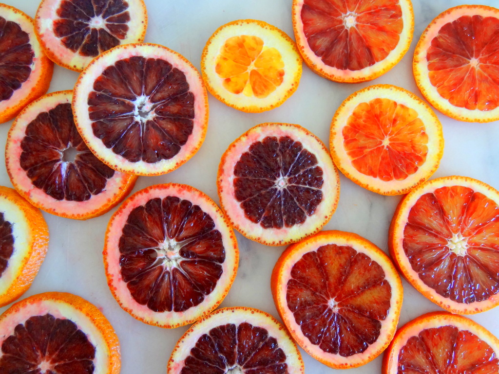blood orange slices