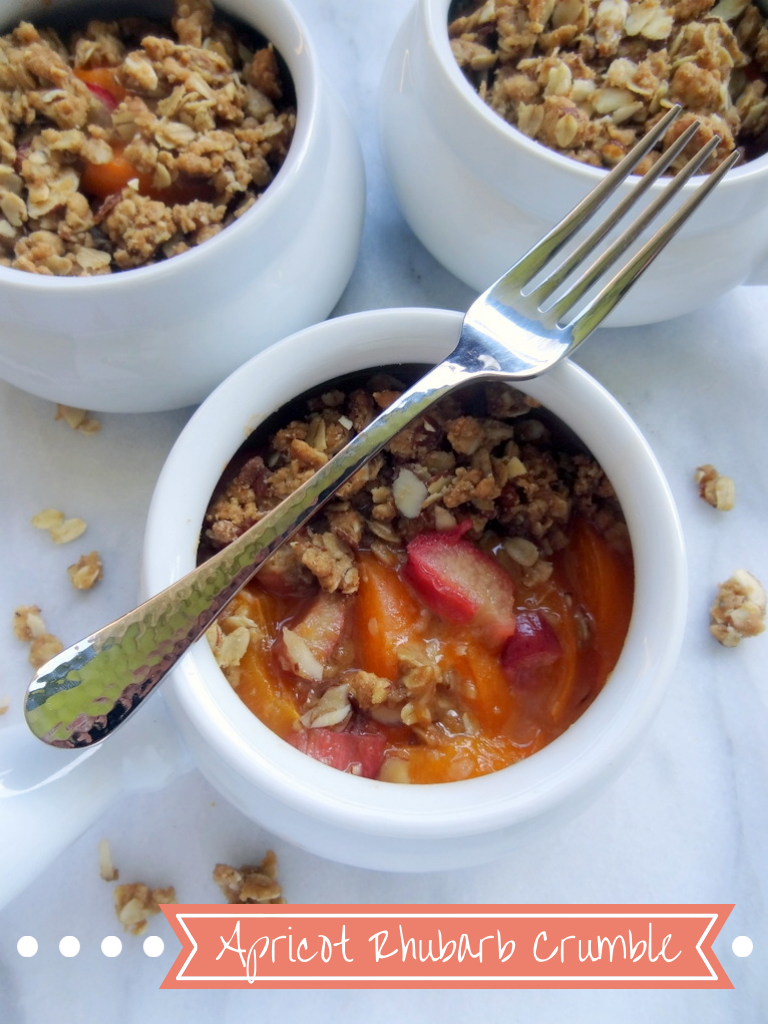 apricot rhubarb crumble