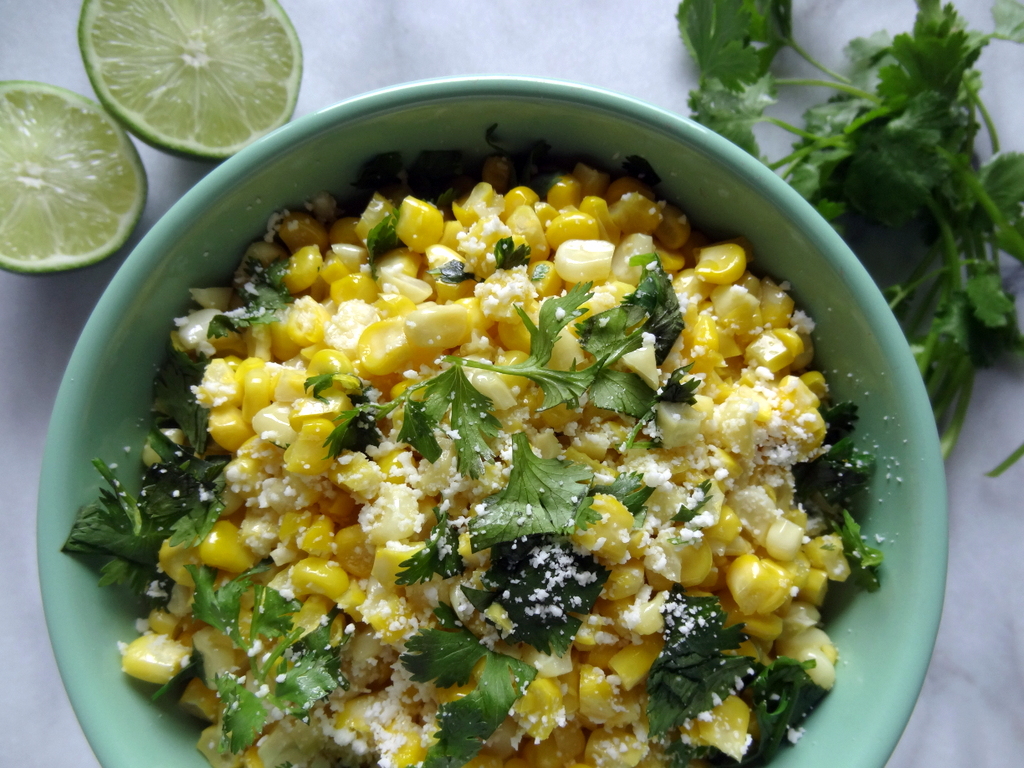 Mexican cotija corn