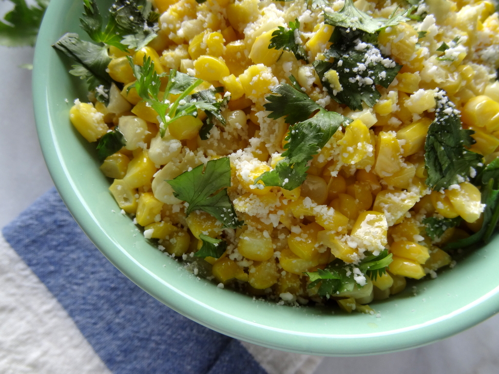 Mexican cotija corn