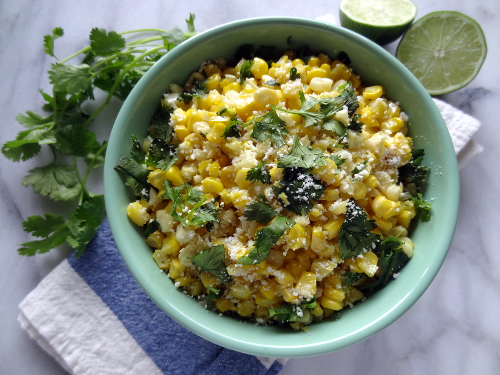 Mexican cotija corn