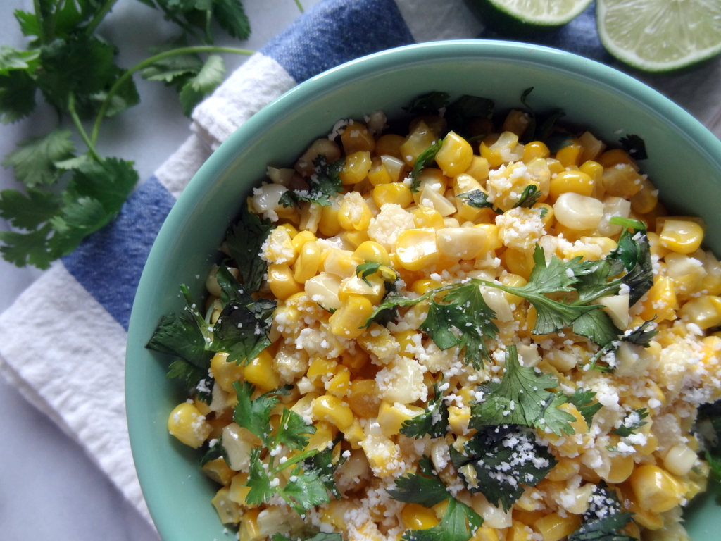 Mexican cotija corn