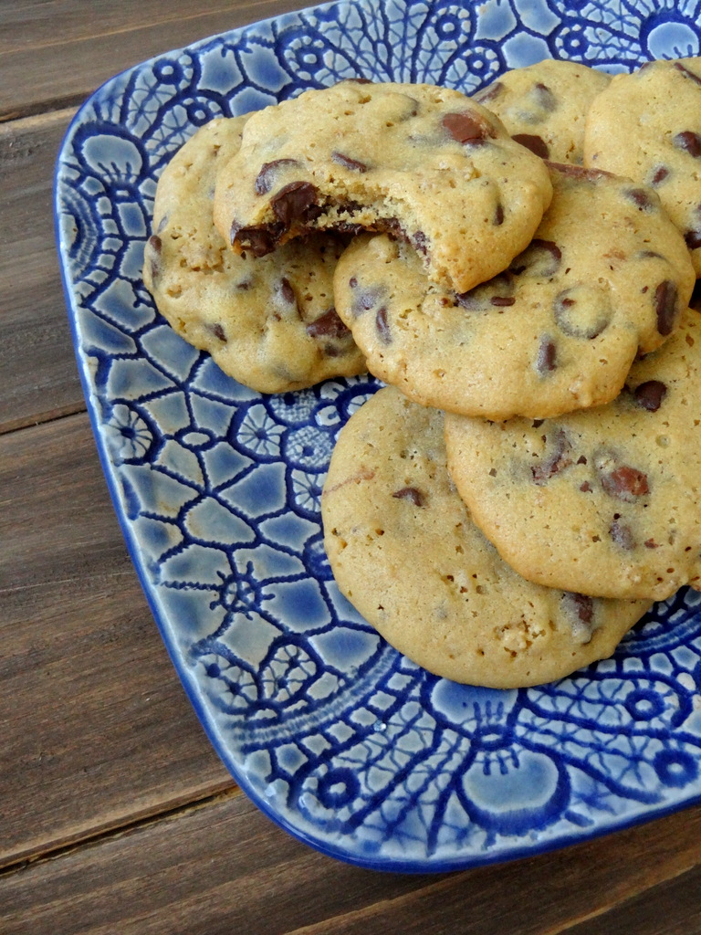 nutella rice krispies chocolate chip cookies