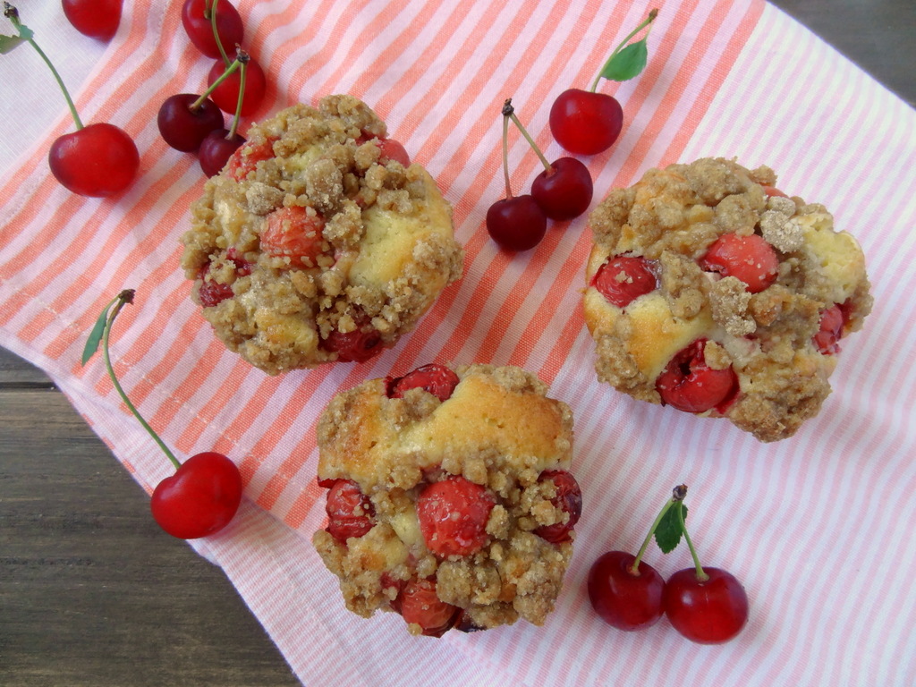 tart cherry cream cheese muffins