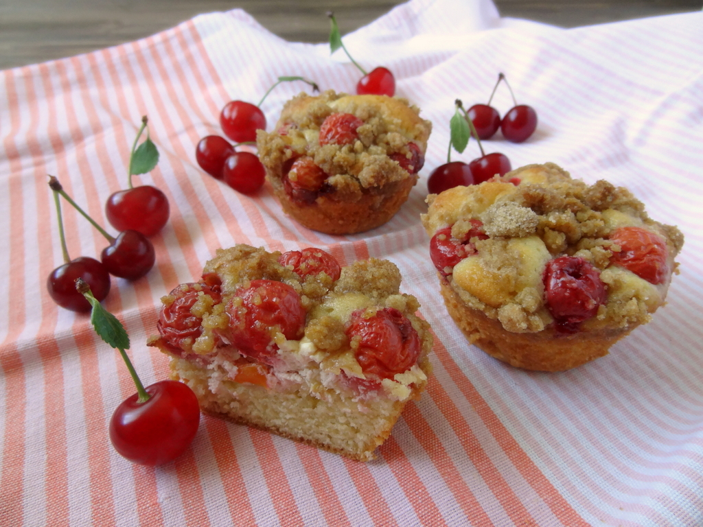 tart cherry cream cheese muffins