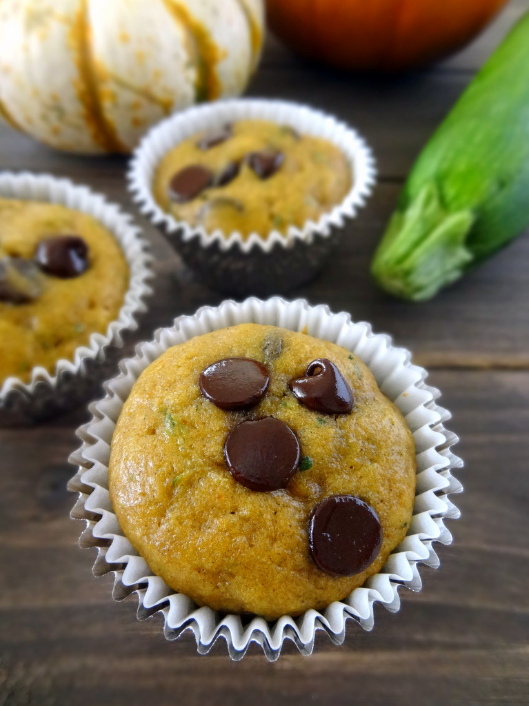 pumpkin zucchini muffins