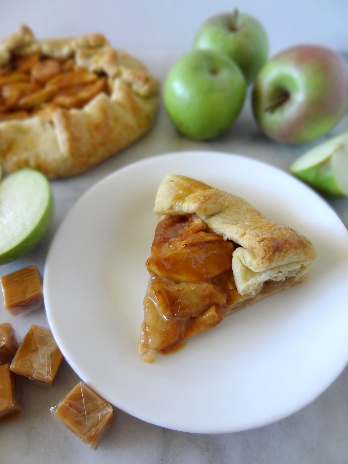 caramel apple galette