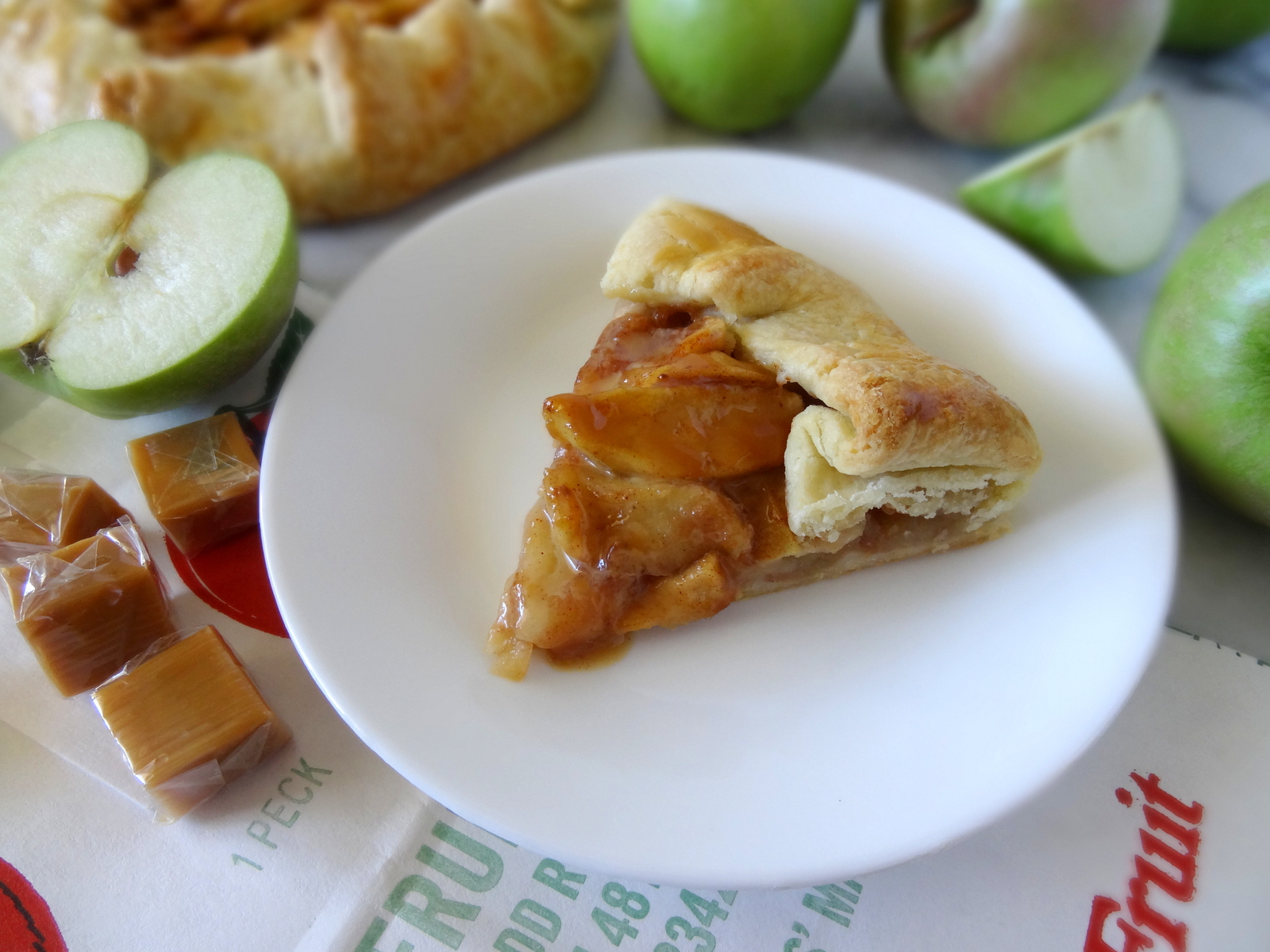 caramel apple galette