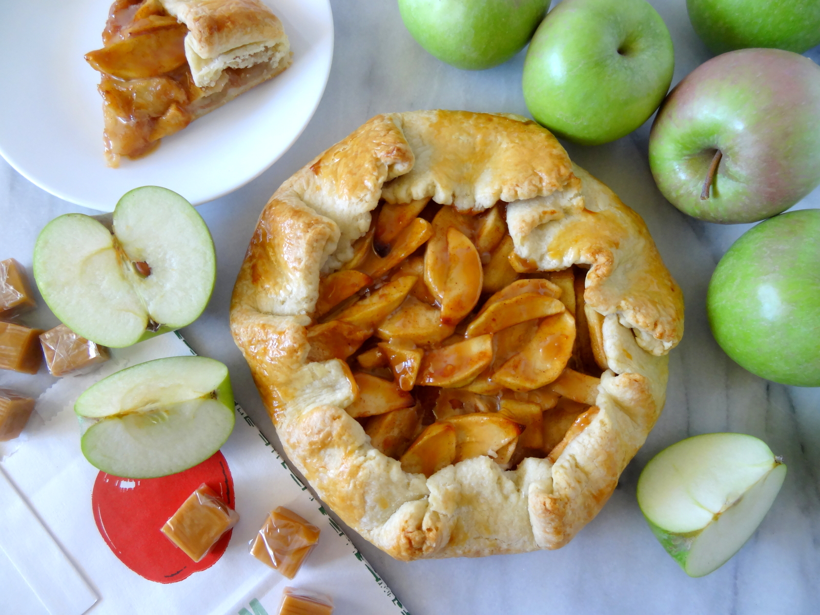 caramel apple galette