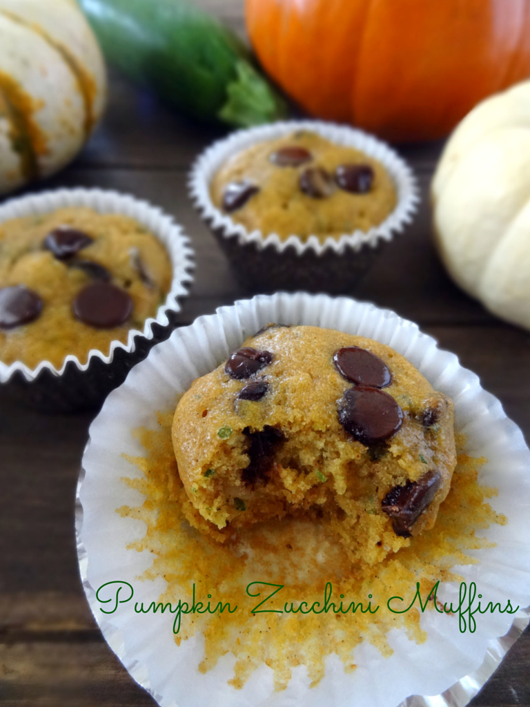 pumpkin zucchini muffins