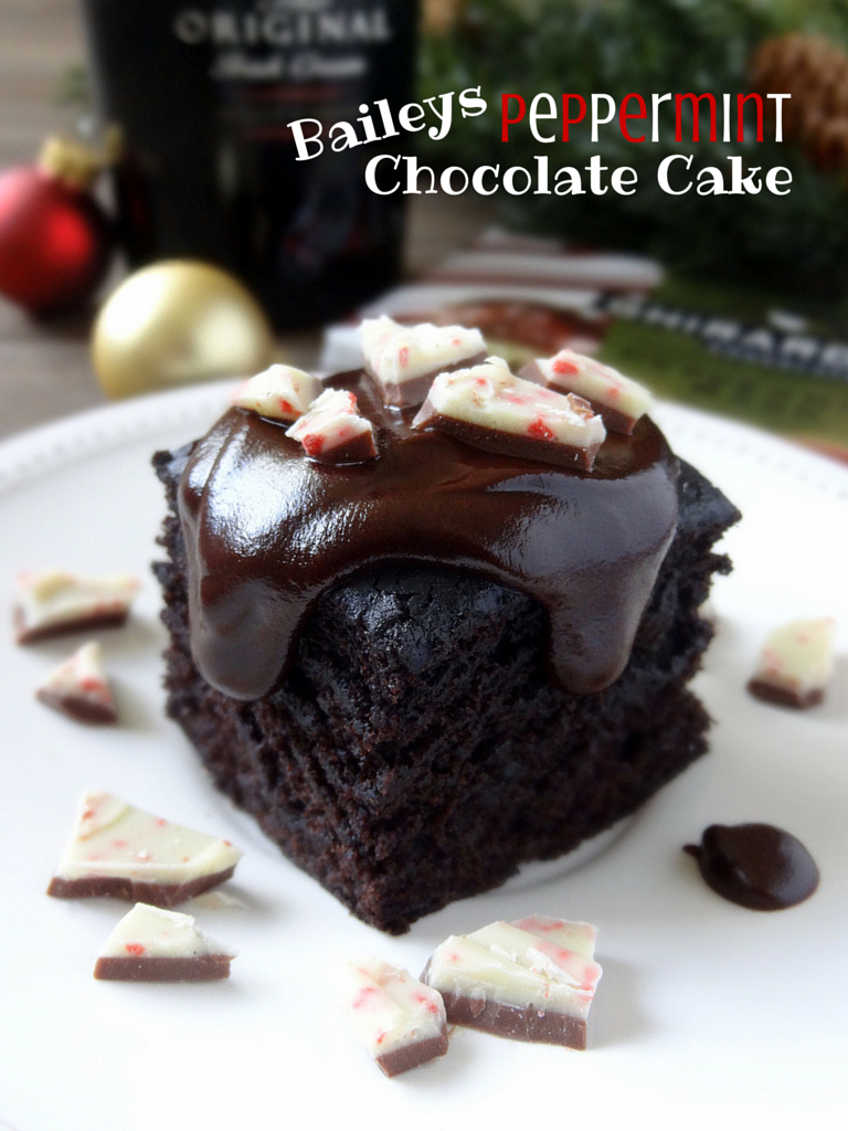 Baileys peppermint chocolate cake