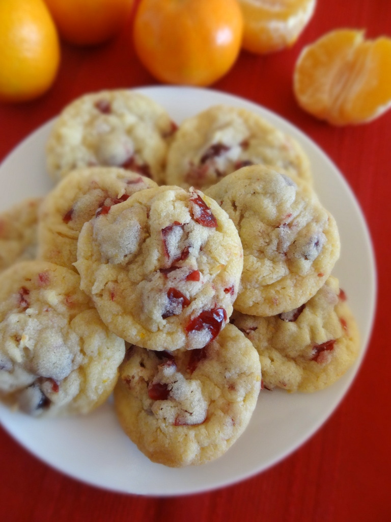 cranberry orange coconut cookies