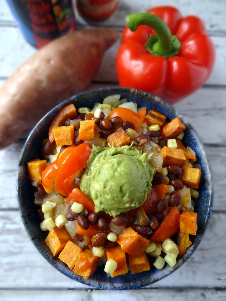 sweet potato enchilada bowls