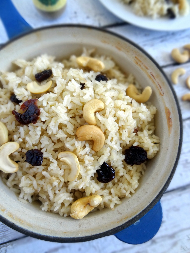 cashew cherry rice pilaf