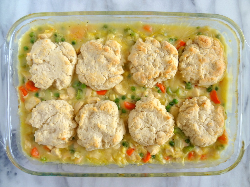 Chicken Pot Pie with Biscuits