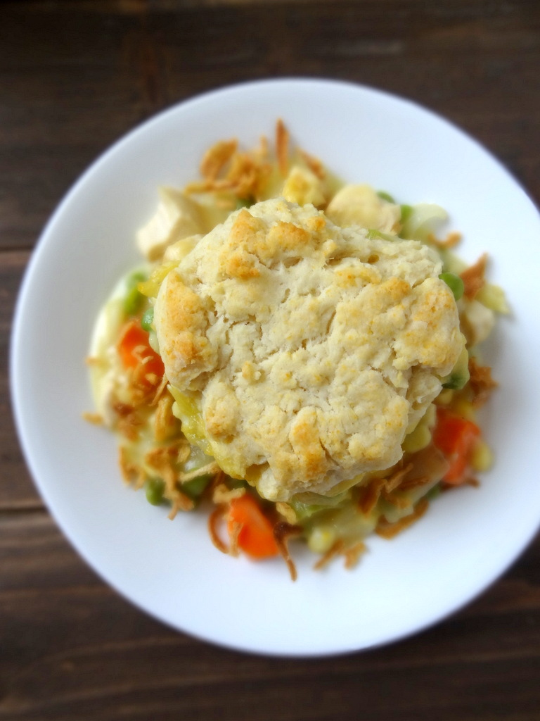 Chicken Pot Pie with Biscuits