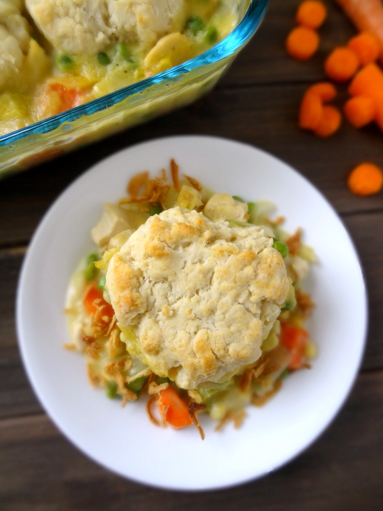 Chicken Pot Pie with Biscuits