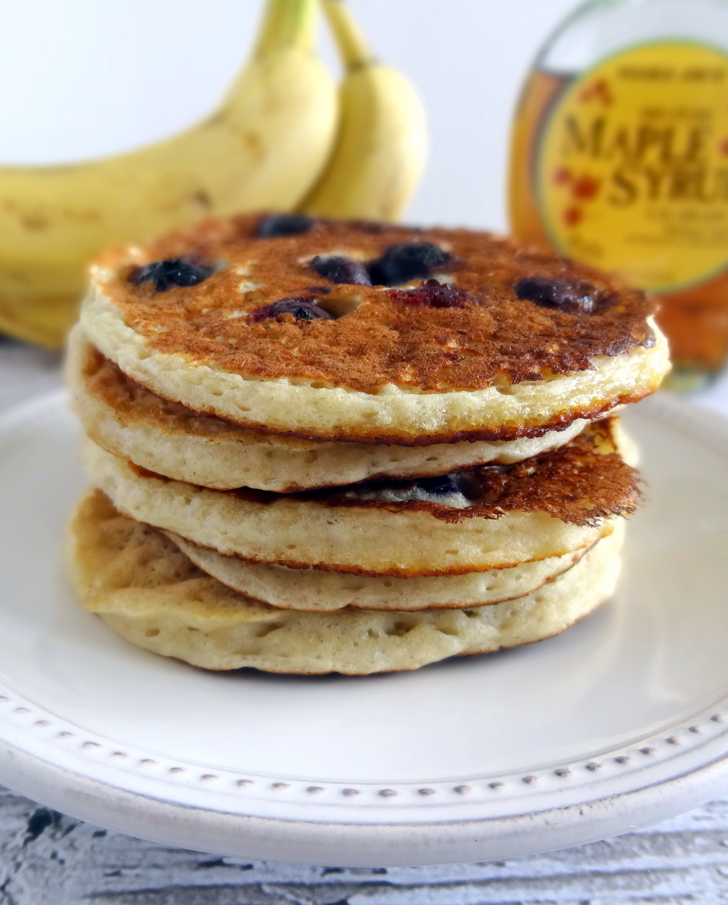 blueberry banana pancakes