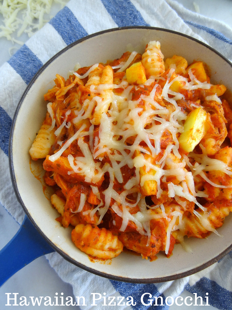 Hawaiian pizza gnocchi