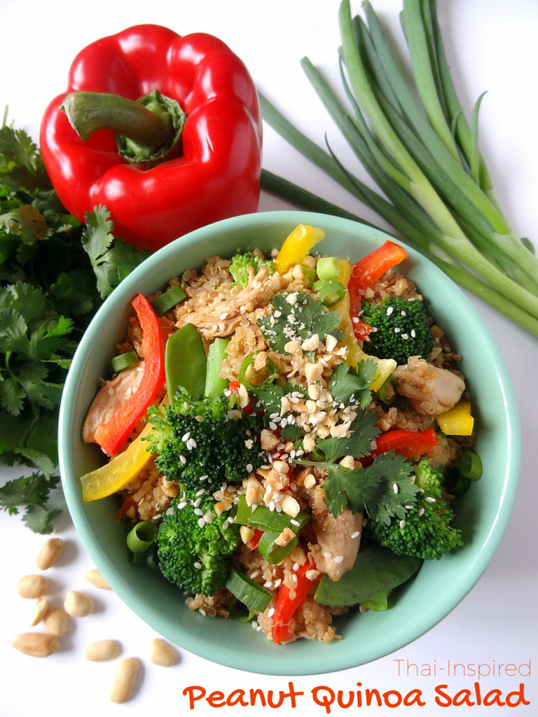 Thai peanut quinoa salad