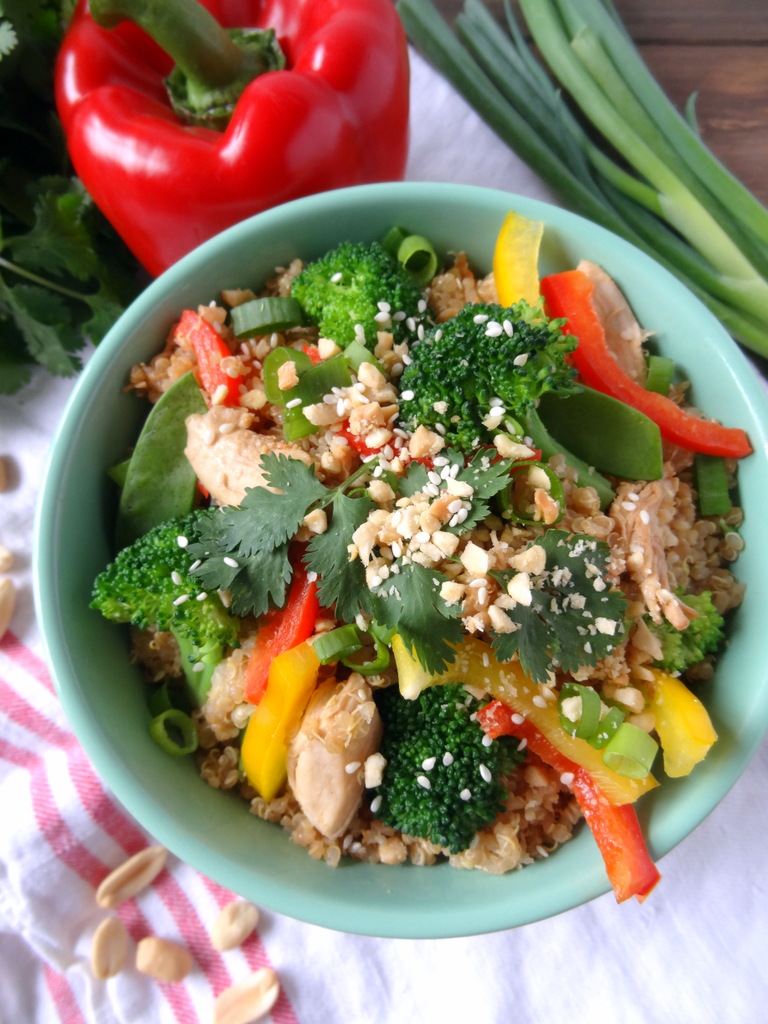 Thai peanut quinoa salad