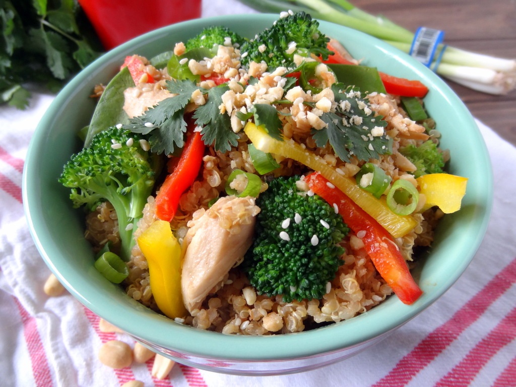 Thai peanut quinoa salad