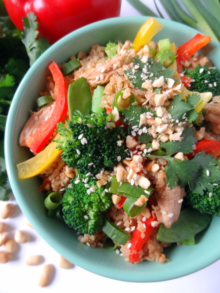 Thai peanut quinoa salad