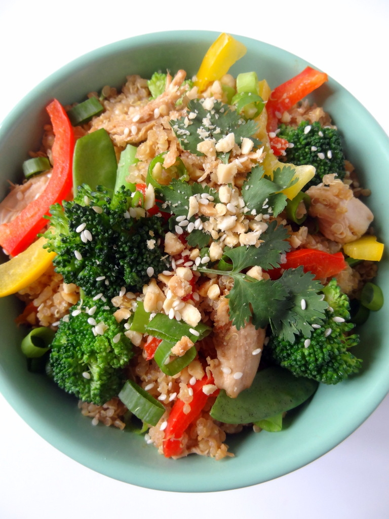 Thai peanut quinoa salad